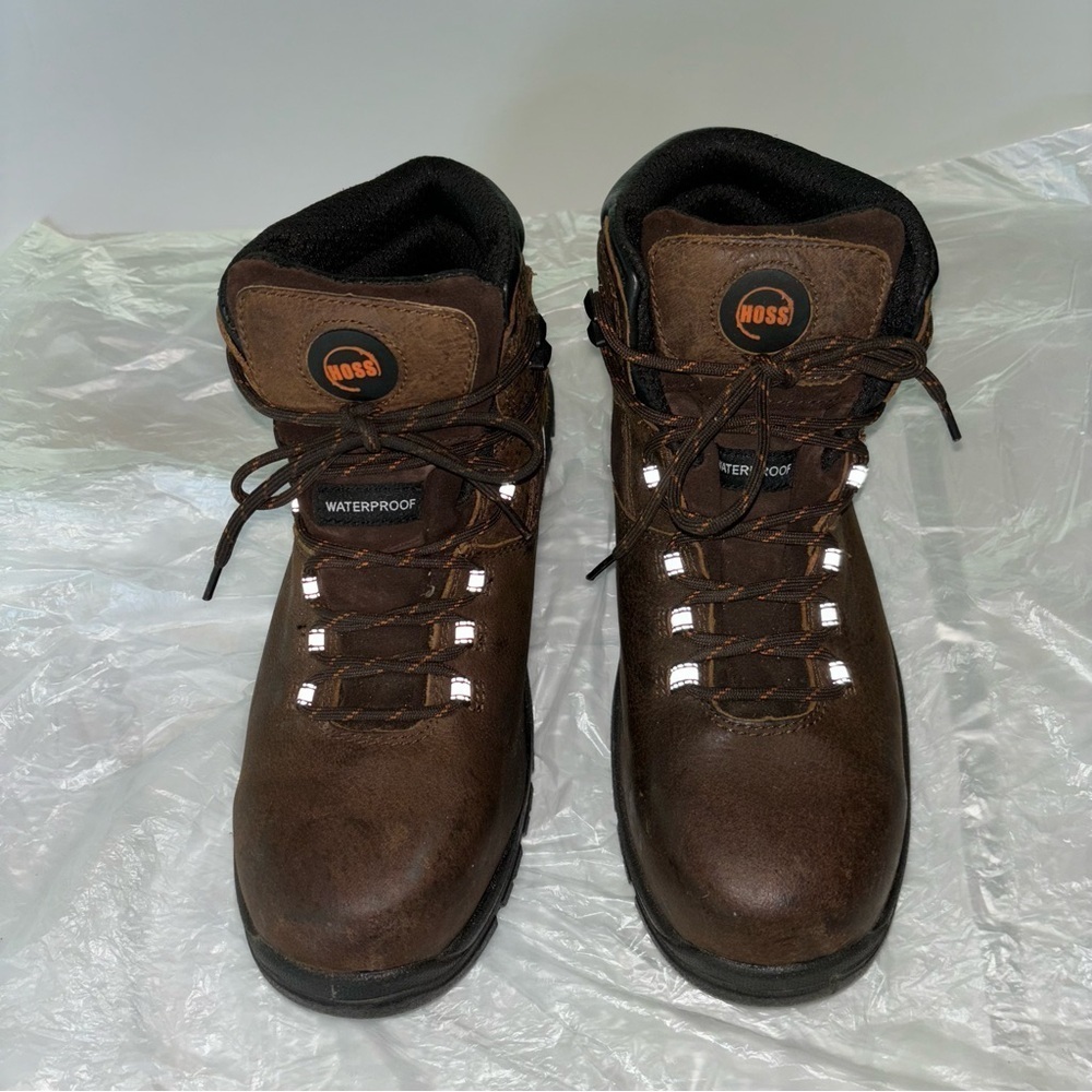 Hoss Boot Company Men's Lorne 6in Composite Safety Toe Lace Up Work Boots Sz 10